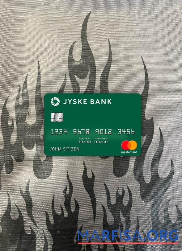 Downloadable Denmark Jyske Bank mastercard photolook front example